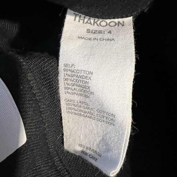 THAKOON Women's 4 Classic Cropped Ankle Jeans Black 28” Minimalist 26” Inseam - Picture 6 of 11
